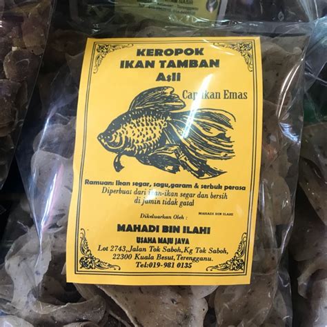 Keropok Ikan Tamban Asli Cap Ikan Emas Terengganu Shopee Malaysia