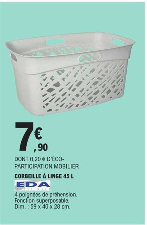 Promo Corbeille Linge L Eda Chez E Leclerc Icatalogue Fr