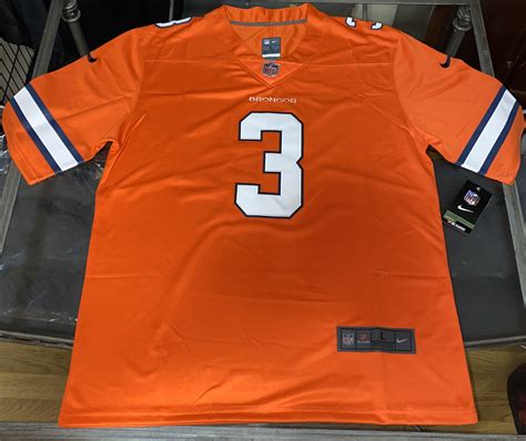 Denver broncos Russell Wilson color rush Nike Jersey | SidelineSwap