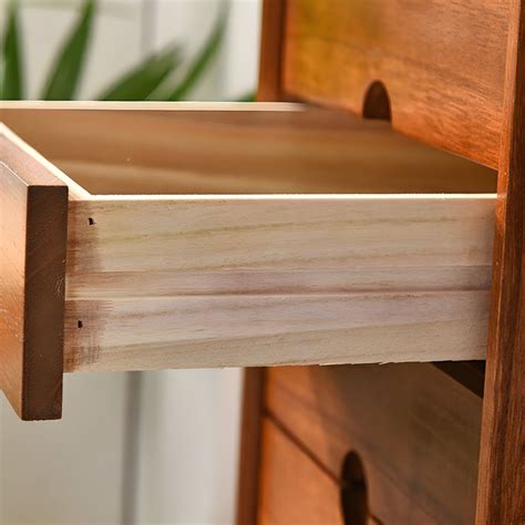 Solid Wood Vertical Wood Top Lingerie Chest With Soft Close Drawers Cherry Wood Dressers Chests