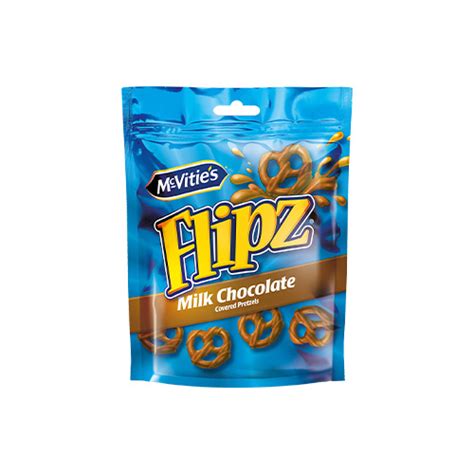 Mcvitie S Flipz Milk Chocolate Coated Pretzels