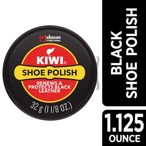 Kiwi Shoe Polish Black 1125 Oz 1 Metal Tin