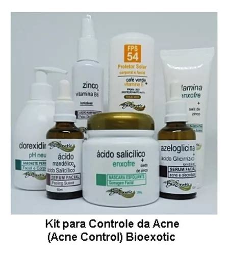 Kit Facial Para Controle Da Acne Acne Control Bioexotic MercadoLivre