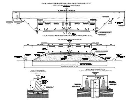 Road Cross Section Drawing AutoCAD