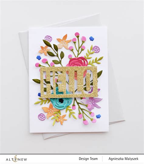 Colorful Floral Card With Die Cuts Only Altenew Blog