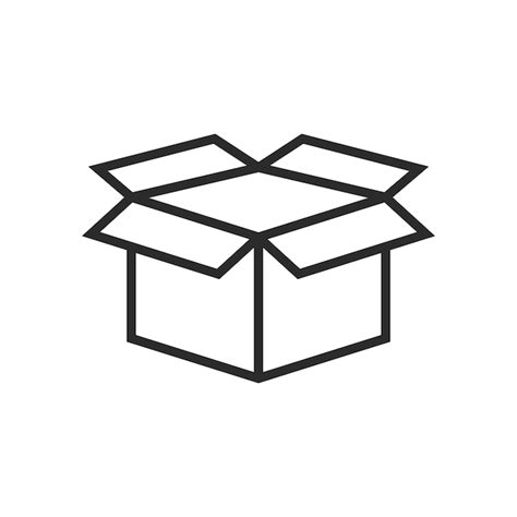 Premium Vector | Packaging box icon vector logo template