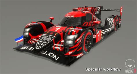 Rebellion Racing R13 LMP1 WEC Season 2018 2019 3D Model 89 3ds Dxf