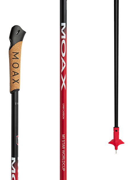 Палки лыжные MOAX M1 Star WORLDCUP 16/9мм (KIT) без темл. - MOAXSPORT