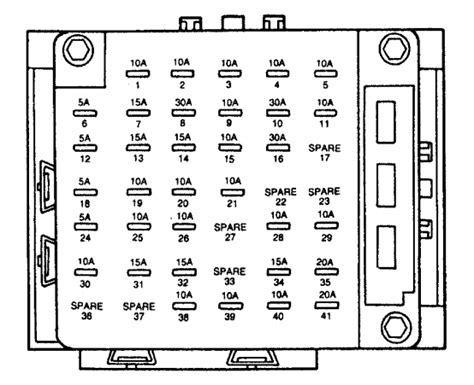 Lincoln Continental Mk9 1996 1998 Fuse Box Diagram Auto Genius