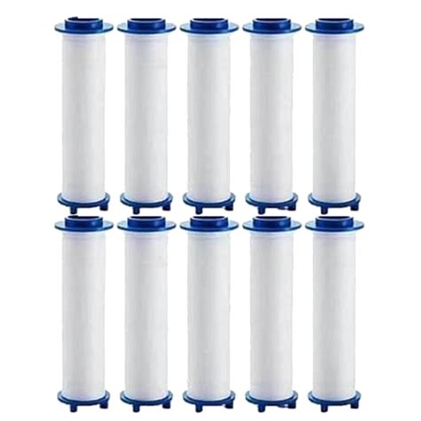ruiheuyx 10 Pcs Ion Drops Shower Head Filters, 3.3 Inch PP Cotton