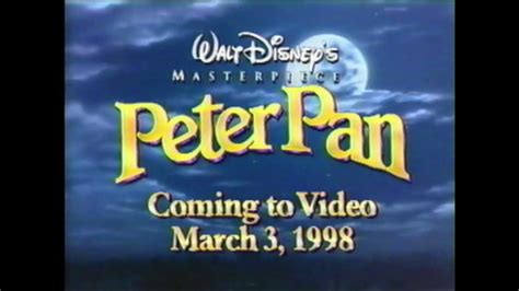 Peter Pan Vhs Trailer Youtube