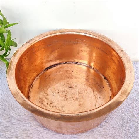 Antique Copper Cooking Pot Antique Traditional Copper Cookware Patila