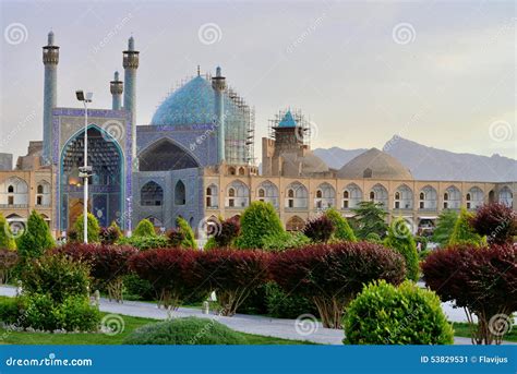 Jameh Mosque And Bazaar Of Isfahan Iran Stock Image Image Of Faith