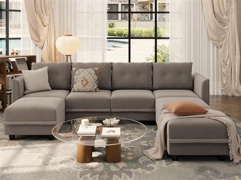 Llappuil Modular Sectional Sofa With Reversible Chaise Seater U