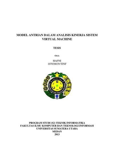 Model Antrian Dalam Analisis Kinerja Sistem Virtual Machine