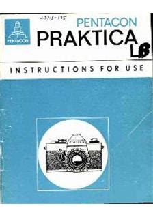 Praktica (VEB) LB Printed Manual