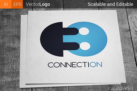 Connection Logo | Creative Logo Templates ~ Creative Market