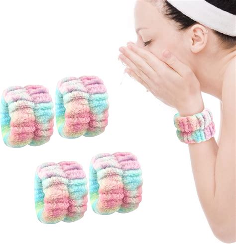 Andiker Wrist Spa Wash Bands Soft Microfiber Wrist Wash Bands For