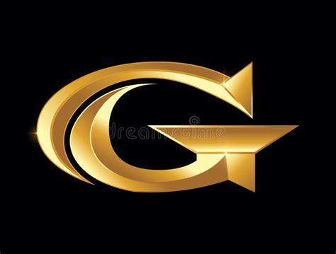 Golden GC Monogram Initial Logo Stock Vector Illustration Of Circle