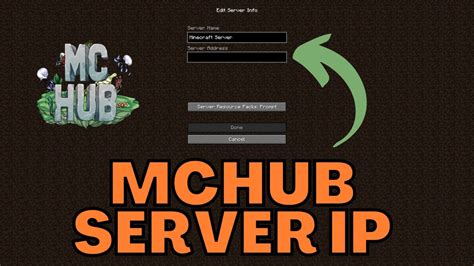 Minecraft Mchub Server Ip Address Youtube