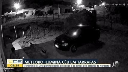 Fenômeno cruza céu do Ceará e ilumina cidade vídeo Ceará G1