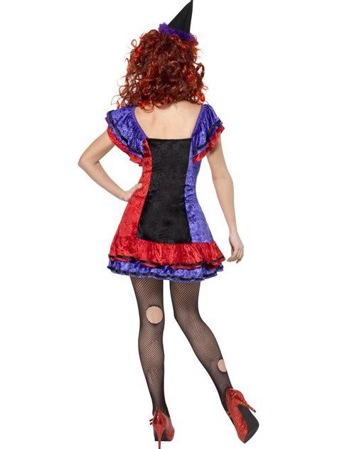 Ladies Bo Bo The Clown Cirque Circus Sinister Halloween Fancy Dress