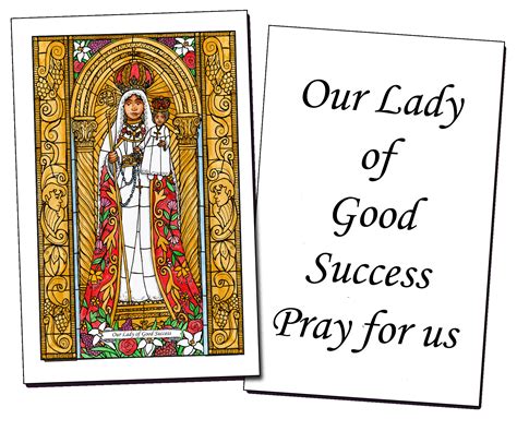 Our Lady Of Good Success Holy Cards 32