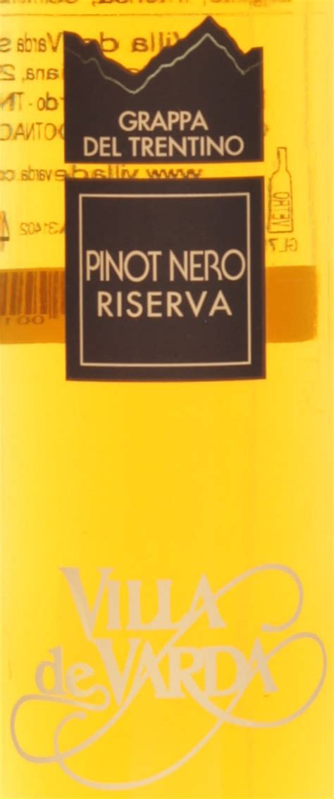 Villa De Varda Grappa Pensiero Trentino Pinot Nero Rise