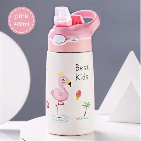 Gourde Bidon Flamingo Bouteille Thermos De Ml Pour Enfants