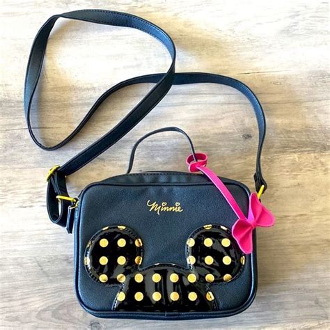 Dani By Danielle Nicole Disney S Minnie Mouse Gold Polka Dot Crossbody