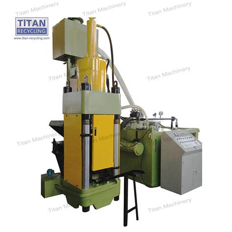 Titan Automatic Vertical Briquette Press Machine Aluminium Chip For