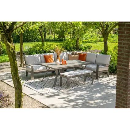 Garden Impressions Camilo Lounge Dining Set Delig Desert Sand