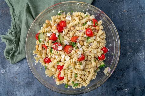 Chickpea Pasta Salad Recipe Tastes Of Lizzy T