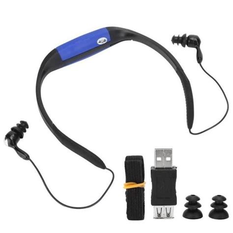 EJ life Écouteur étanche Casque de Natation Étanche IPX8 Lecteur de