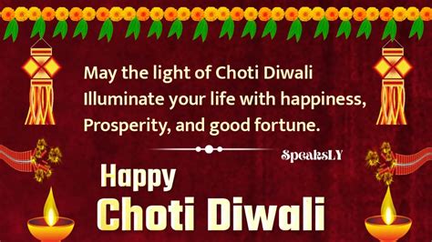 Choti Diwali Wishes 2024 Heartfelt Quotes Messages And Images To