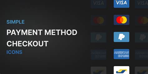 Payment Method Checkout Icons Figma