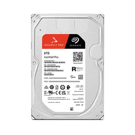 SEAGATE 8TB IRONWOLF Pro 7200 RPM 512e 256MB Cache SATA NAS HDD ST8000NT001