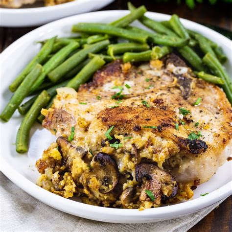 Cornbread Stuffed Pork Chops Spicy Southern Kitchen