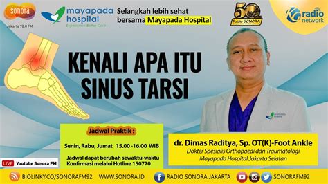 Kenali Apa Itu Sinus Tarsi Talkshow With Mayapada Hospital YouTube