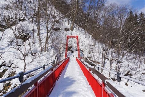 Jozankei Onsen in Winter, Japan Stock Image - Image of rural, resort ...