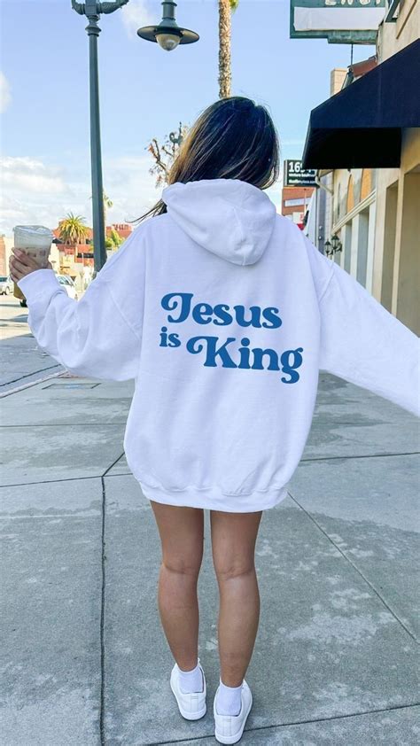 Jesus Is King Hoodie Jesus Clothes Fashion Jesus Clothes Christian Clothing