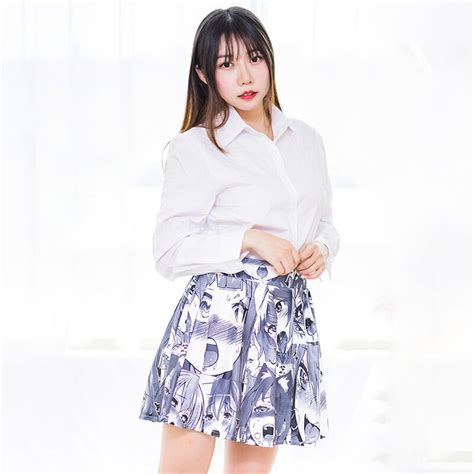 Ahegao Hentai Mujer Niña Casual Minifalda Plisada Mini Falda Moda Lencería Shopee México