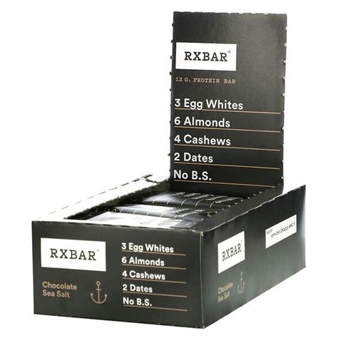 Rxbar Protein Bar Chocolate Sea Salt Bars Oz G Each