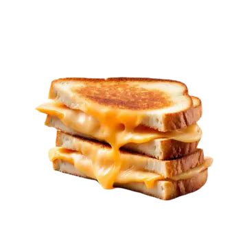 Grilled Goodness Sandwich With Cream Cheese Isolated On Transparent