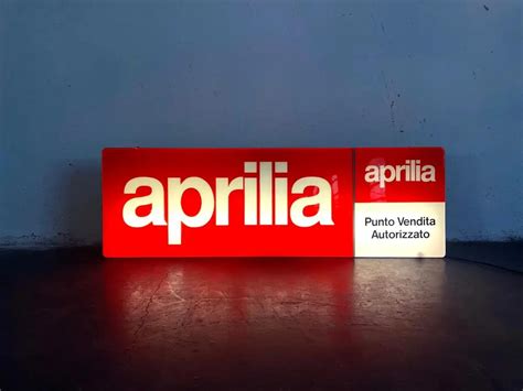 Place Bid Dt Large Illuminated Aprilia Sign Pcarmarket