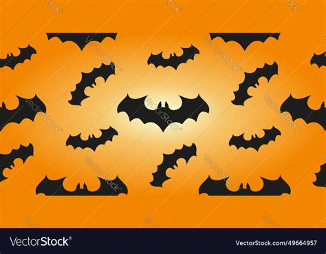 Halloween banner background seamless pattern Vector Image