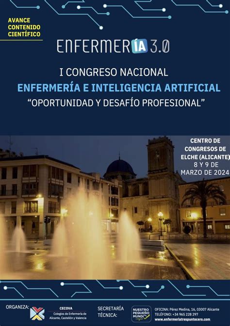 I Congreso Nacional Enfermer A E Inteligencia Artificial Colegio