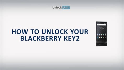 How To Unlock Blackberry Key2 Youtube