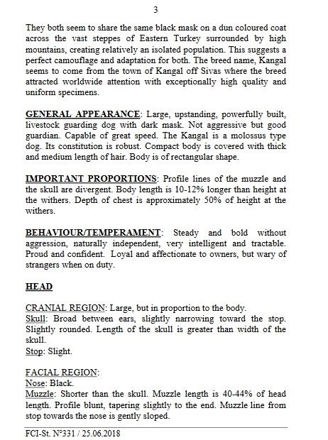 Kangal standard – haskangal
