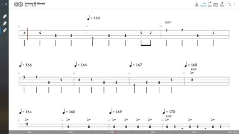 Chuck Berry Johnny Be Goode Bass Tab Play Along Youtube